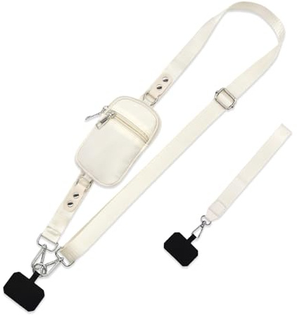 Long Keeper Phone Strap Crossbody with Wallet Adjustable Cellphone Wrist Lanyards Anti Theft Phone Neck Lanyard Replacement Purse Strap