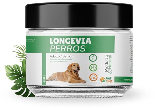 BioActiveLabs Longevia hundar mot omfattande åldrande | 360° tillskott för äldre hundar | Leder, försvar, matsmältning och energi | Glukosamin, kondroitin och Omega-3 | 180 g