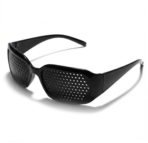 Bemonew 2-Pack Pinhole Glasses for Vision Improvement, Lightweight Pin Hole Glasses, Shatterproof Lenses for Daily Use & Outdoor Activities