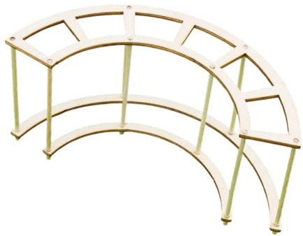 Mqiklt Pavilion Corridor Model Miniature Scene Model Decorative Diorama Accessories
