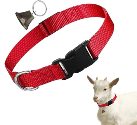 Collier de mouton – Harnais de cloches pour animaux de ferme, sangle de cou réglable, cloche sonore claire, design de port stable | Convient pour le contrôle de l'identification du pâturage des vaches