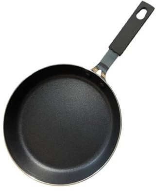 PEBBLE HUG Mini Frying Pan, Non-Stick Surface, Easy-to-Clean, Space-Saving, Comfortable Grip, Long-Lasting Performance, Perfect for Home Kitchens, Hostels, Camping, Heat-Resistant Design, (14cm)