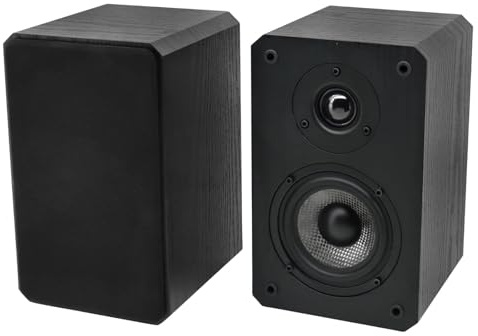 Soundmaster LS5050SW - Altavoz de estantería HiFi compacto de 2 vías para un sonido potente