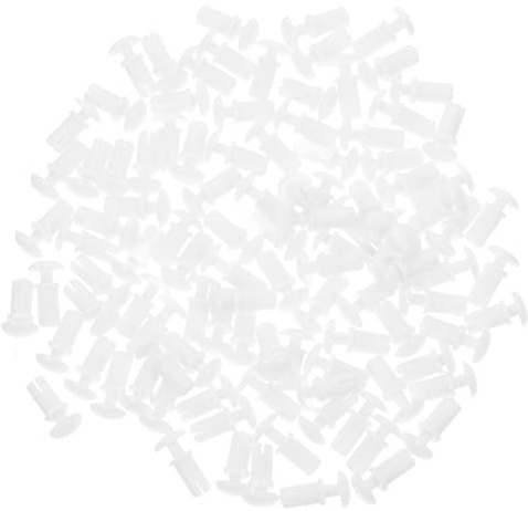 Abaodam 100 Pezzi Clip in Plastica Bianco per Auto Rivetti in Nailon Funzione Isolante e Prevenzione Perdite Elettriche per Uffici e Fabbriche