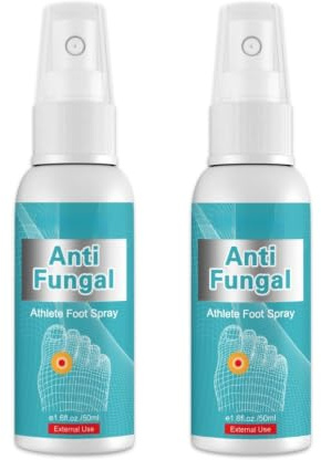 Spray Antifongique Pied d’Athlète - Traitement Antifongique des Pieds, Soulage Démangeaisons, Transpiration, Desquamation et Ampoules, Élimine les Odeurs - Ingrédients Naturels - 50 ml