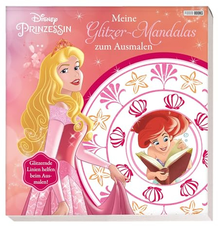 Disney Prinzessin: Meine Glitzer-Mandalas zum Ausmalen: Malbuch