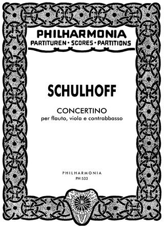 Universal Edition Erwin Schulhoff: Concertino for flute, viola and double bass