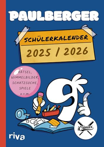 Paulberger Schülerkalender 2025/2026: Schulplaner | Hausaufgabenheft | Schülerplaner | A5 | eine Doppelseite pro Woche | von iCrimax