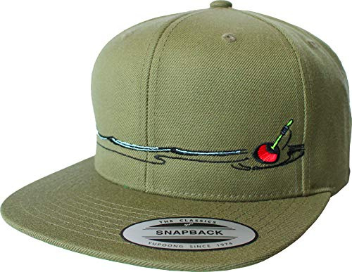 Baddery Angler Outdoor Flexfit Snapback Cap - „Fish It“ & „Float“ | Bestickte Kappe für Herren & Damen - Geschenkidee für Fischer