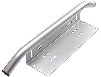 Mdurian Universale Porta Targa Staffa di Montaggio 23 Numero Telaio Supporto Barra Paraurti Anteriore Piastra portatarga Guida Fuoristrada Alluminio Argento