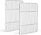 HaWare Set di 2 griglie di raffreddamento, 100% acciaio inox, spesse, griglia di raffreddamento, griglia rettangolare per cuocere al forno, arrostire, grigliare, 38,5 x 28 x 2 cm, sana e durevole,
