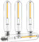 Quntis 4 Lampadine di Ricambio S14 LED, solo per le Catene Luminose 16m e 31m IP65 per Balconi da Giardino, Terrazze, Feste di Matrimonio e Patio