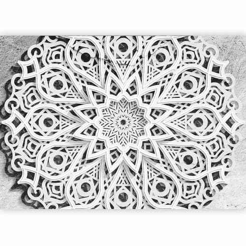 murando PREMIUM Fotomurales Mandala 250x175 cm Papel pintado tejido no tejido Decoración de Pared decorativos Murales moderna de Diseno Fotográfico Abstracto Ornamento Zen p-A-0042-a-a