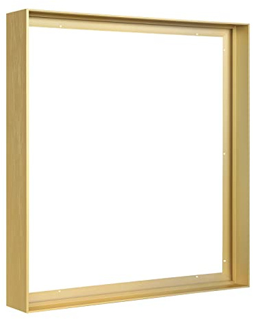 Gold Floating Frame for 30x40 Canvas Paintings, DIY Metal Canvas Frame with 1.5 Deep Vintage Wall Art/Portrait/Landscape Living Room Bedroom Entryway Gallery Wall Decor (Gold)