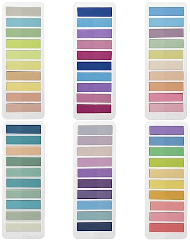 1200 Stücke Index Sticker Tabs, Haftnotizen Tabs für Bücher, Dokumente und Page Marker Etiketten, Sticky Tabs, Haftstreifen für Seite Markierung Klassifizieren Datei, Klebemarkierungen Pastell