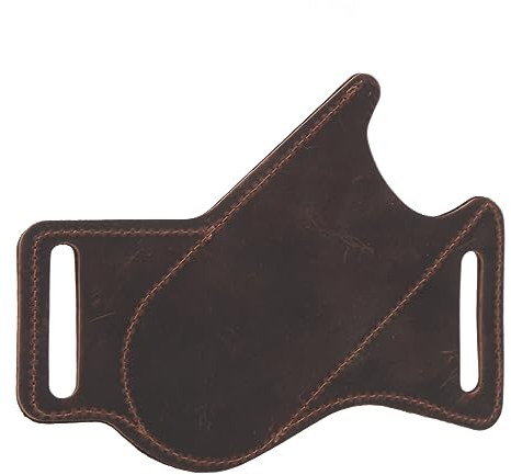 Alomejor EDC-Messerscheide aus Rindsleder, Leicht und Funktionell mit Leicht Zugänglicher Tasche Zum Bequemen Tragen in