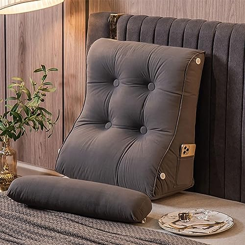 Ergonomisches Bettkissen Rckenkissen,dreieckig extra gro Keilkissen Extra Groes Sofakissen und Abnehmbarem Nacken,Lesekissen fr Bett und Sofa,Ideal Keilkissen Rckensttze