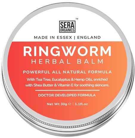 Ringworm Antifungal Cream Treatment, Tea Tree Balm for Adults and Kids 30g