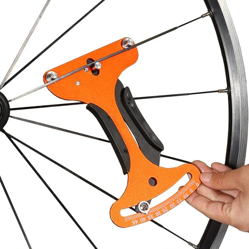 MZSX Misuratore di tensione dei raggi della bicicletta, strumento di misurazione in lega di alluminio, strumento di regolazione della tensione della bicicletta, strumento di misurazione