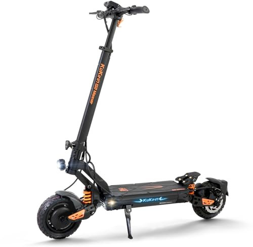 E Scooter 70 Km Reichweite E Roller 55V 20AH Elektroroller Elektro Scooter Elektro Roller Elektro E-Scooter mit 10 Zoll Luftreifen, KuKirin G2 Master