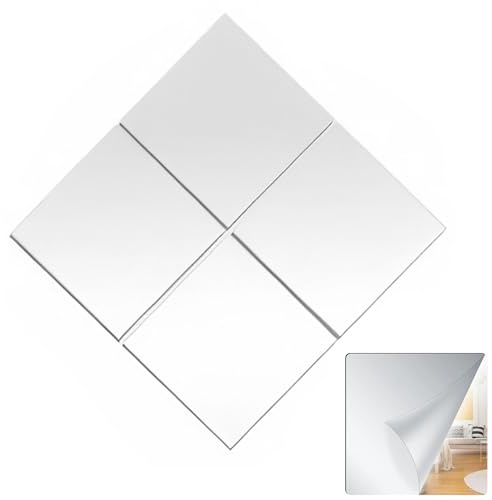 Acryl-Wandaufkleber, quadratisch, reflektierend, Acrylplatte, unzerbrechlich, nicht Glas, Acryl für Schlafzimmer, Wohnzimmer, Kinderzimmer, Zuhause, Fitnessstudio, Wand, Tür, Handwerk