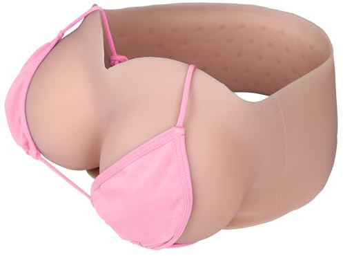 Vnmcry Forme del Seno in Silicone Petti Finti Riempito di Gel Crop Top Donna Tubo con Scollo a V Petto Finto per Uomini Crossdresser Transgender Mastectomia Protesi (Beige - H Cup Taglia M)
