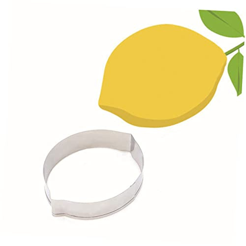 SHOWERORO Moule à Gâteau Citron En Acier Inoxydable Antiadhésif 3 Pièces, Moules De Cuisson Diy Pour Biscuits, Desserts Et Fondants, Utilisation Maison Et Pâtisserie