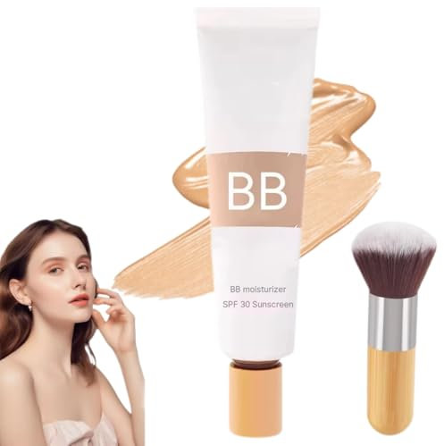 BB getönte Feuchtigkeitscreme, BB getönte Feuchtigkeitscreme LSF 30, BB Creme getönte Feuchtigkeitscreme, glättet feuchtigkeitsspendende Grundierungscreme, für alle Hauttypen (Natürlich)