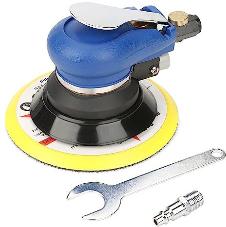 AT‑980-6 Lijadora Orbital Aleatoria de Aire de 6 pulidora Redonda Herramienta de Lijado Manual Neumática Accesorios Profesionales para Uso (15,2 cm/6 pulgadas)