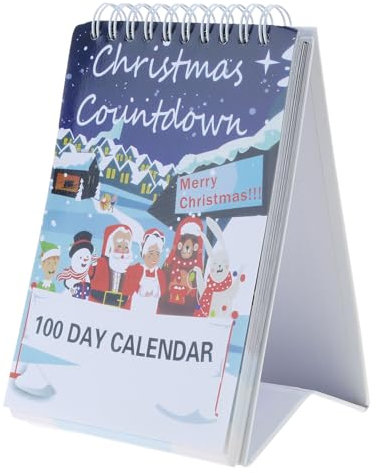 100 Tage Weihnachten Countdown Kalender 2024 Weihnachten Countdown Kalender Desktop Adventskalender für Home Office Decor
