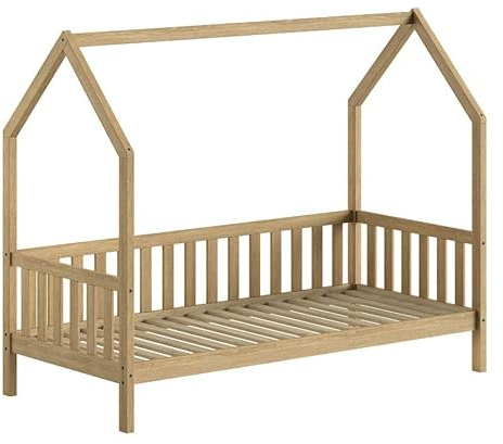Vipack Hüttenbett, massives Eichenholz, 90 x 200 cm