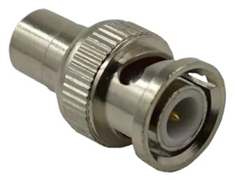 GHZHANG 10 pièces Surveillance BNC mâle vers RCA Femelle connecteur BNC vers AV Femelle RCA Rosette AV Adaptateur Femelle Droit