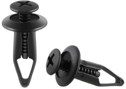 lxzgwvm Plastklämmor for stötfångare, nitar, fästskruvar for Rhino 450 660 for Yamaha skärmhuv, 100 st Bilfästen och clips