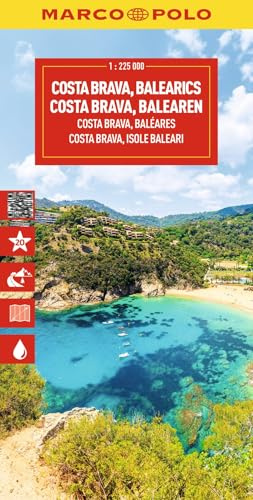 MARCO POLO Reisekarte Costa Brava, Balearen 1:225.000: Pyrenäen Ost, Andorra, Perpignan, Barcelona, Mallorca, Ibiza, Formentera, Menorca - ... und digitaler Erweiterung (Marco Polo Maps)