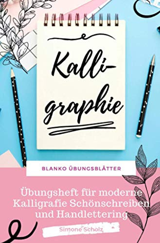 Kalligraphie Blanko Übungsblätter Übungsheft für moderne Kalligrafie Schönschreiben und Handlettering