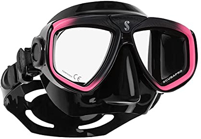 Scubapro Zoom-Maske, Schwarz/Rosa, Atemregler für Kaltwasser, Unisex, Erwachsene, Schwarz/Pink, Einheitsgröße