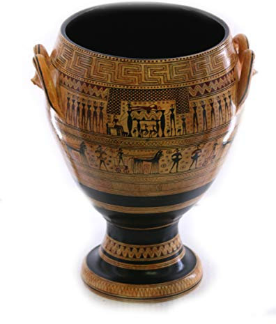 Il Dipylon Krater Geometrico Periodo Vaso Antico Greco Ceramica Museo Copia