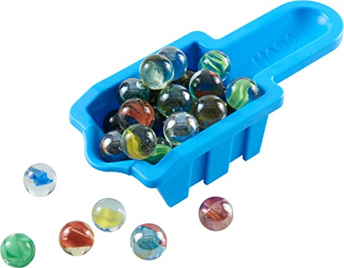 HABA 304862 - Kugelbahn – Marble-Container, Zubehör für alle klassischen HABA-Kugelbahnen, zum Auffangen und Aufbewahren von Murmeln, ab 4 Jahren