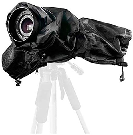 Bresser BR-RC15 Housse imperméable pour Appareil Photo Reflex numérique avec fenêtre et Bande Velcro élastique