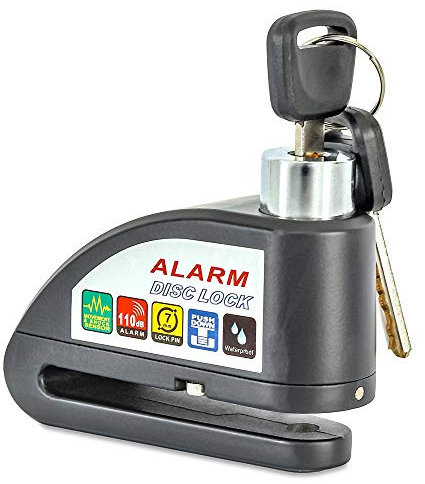 Bremsscheibenschloss Alarm 110dB kompatibel mit Chopper/Custombike Classic sw CB5869