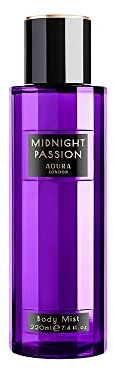 Aoura London Womens Midnight Passion Body Mist Fragrance Spray 220ml