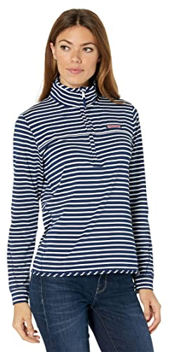 Vineyard Vines Women's Striped Sankaty Shep Shirt Sweatshirt