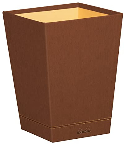 Rhodia 194616C Papierkorb 27x27x32cm Kunstleder Kupfer