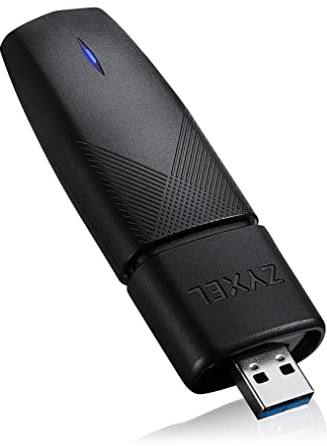 Zyxel Chiavetta USB WiFi 6 AX1800: supporta MU-MIMO, OFDMA per un'esperienza di rete senza ritardi. Sicurezza avanzata grazie alla crittografia WPA2/WPA3 [NWD7605]