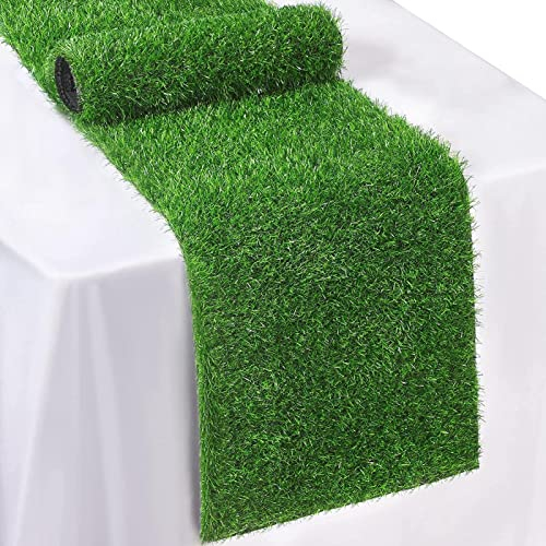Kaxenig Gras Tischläufer, Tischläufer Kunstrasen Tischdecke, Ostern Künstliche Gras Tischläufer, Gras Tischdekoration Passend Für Hochzeit, Geburtstag, Partys, 35cmx120cm