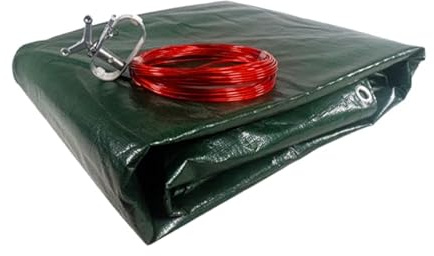 Pool Abdeckplane Grün/Schwarz | OVAL 5,5 x 3,7 m