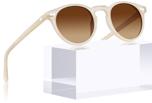 CARFIA Polarised Womens Sunglasses Vintage UV400 Protection Acetate Frame
