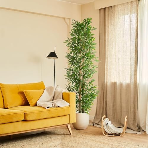 Blaine - Kunstpflanze Bambus 100 cm | Hyperrealistische Optik für die Dekoration von Zimmern Innenräumen und Büros Ohne Pflegeaufwand