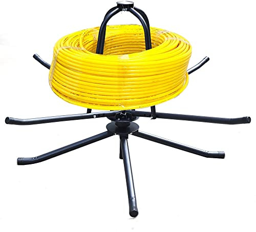 Avvolgitubo per tubi, 175 kg, 4 gambe, dispositivo di srotolamento per riscaldamento a pavimento, dispositivo di srotolamento come dispositivo con borsa per il trasporto, per tubi Pert,Pex, Pe