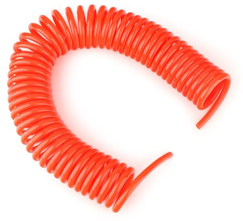 ERGAOBOY 1 pieza 8 x 5mm Manguera neumática Recoil, 9M Manguera roja de muelle en espiral, herramientas neumáticas